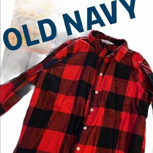 Old Navy Buffalo plaid flannel shirt